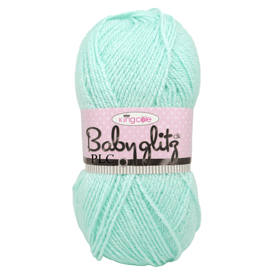 King Cole Baby Glitz DK 102 Mint Sparkle Yarn