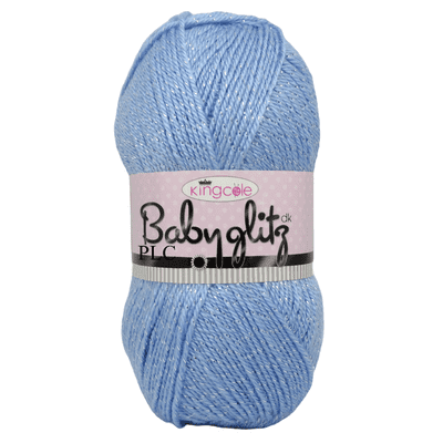 King Cole Baby Glitz DK 3981 Ocean Blue Sparkle Yarn