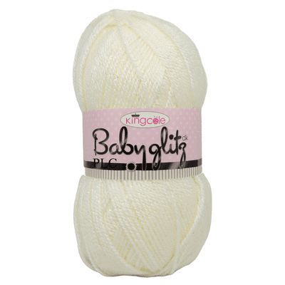 King Cole Baby Glitz DK Yarn 105 Cream