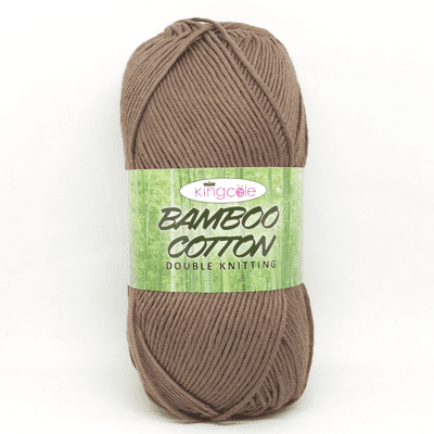 King Cole Bamboo Cotton DK Yarn 626 Earth Brown