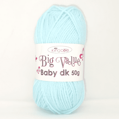 King Cole Big Value Baby DK 4073 Eau De Nil Minty Blue