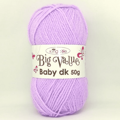 King Cole Big Value Baby DK 50g Yarn 4061 Lilac