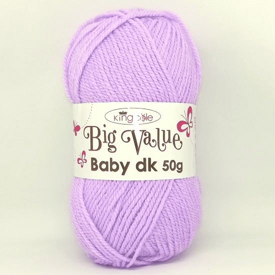 King Cole Big Value Baby DK 50g Yarn 4061 Lilac