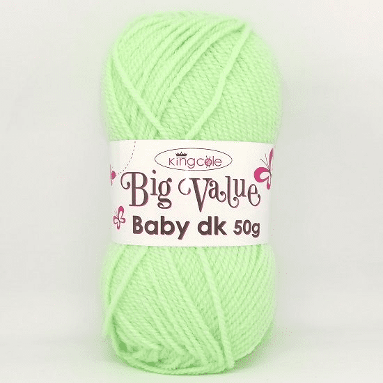 King Cole Big Value Baby DK 50g Yarn 4067 Mint