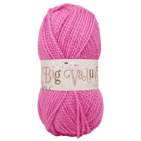 King Cole Big Value Chunky Yarn 1542 Rose Pink