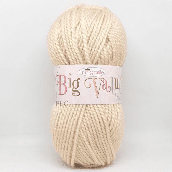 King Cole Big Value Chunky Yarn 1747 Sand Beige