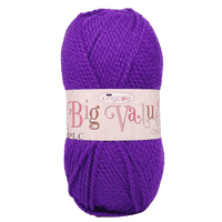 King Cole Big Value Chunky Yarn 3105 Purple