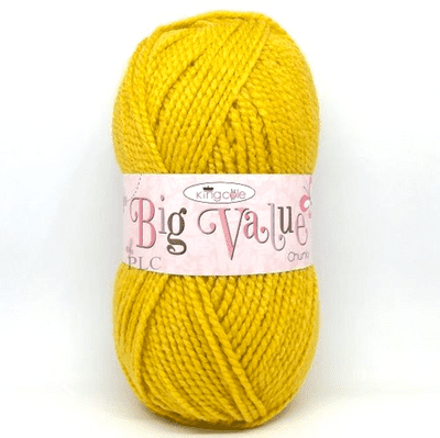 King Cole Big Value Chunky Yarn 3312 Mustard