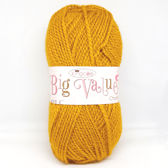King Cole Big Value Chunky Yarn 3486 Tumeric