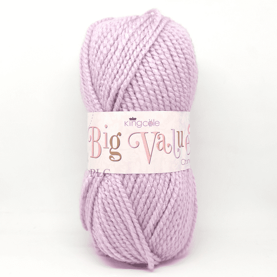 King Cole Big Value Chunky Yarn 3643 Lilac