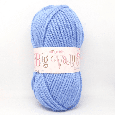King Cole Big Value Chunky Yarn 3644 Cornflower