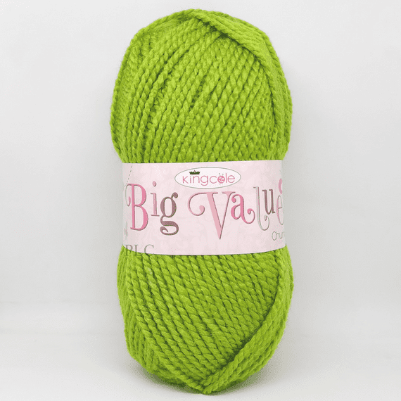 King Cole Big Value Chunky Yarn 548 Moss Green