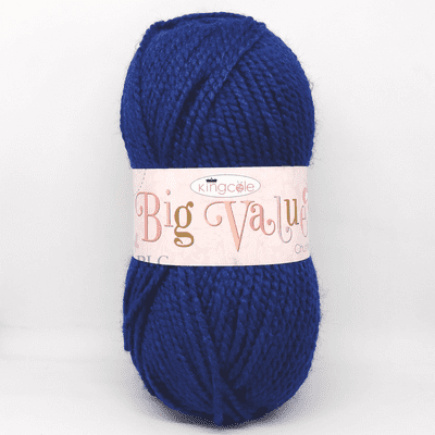 King Cole Big Value Chunky Yarn 550 Navy Blue