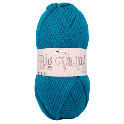King Cole Big Value Chunky Yarn 552 Petrol Blue