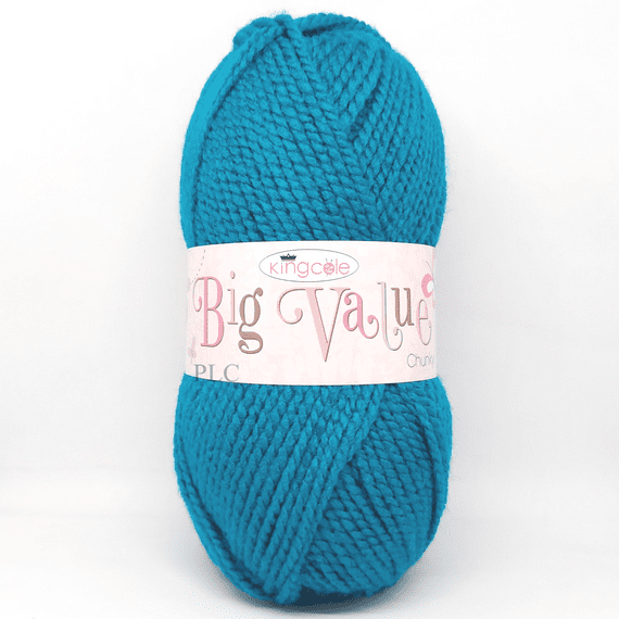King Cole Big Value Chunky Yarn 552 Petrol Blue