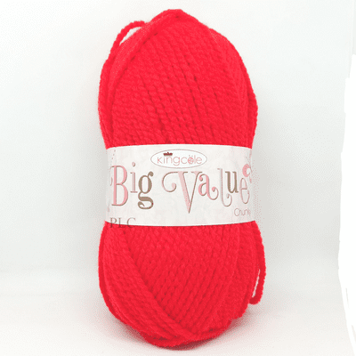 King Cole Big Value Chunky Yarn 553 Red