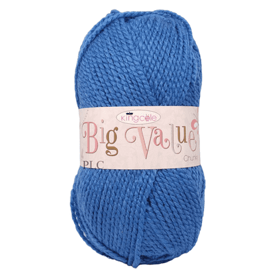 King Cole Big Value Chunky Yarn 555 Denim Blue