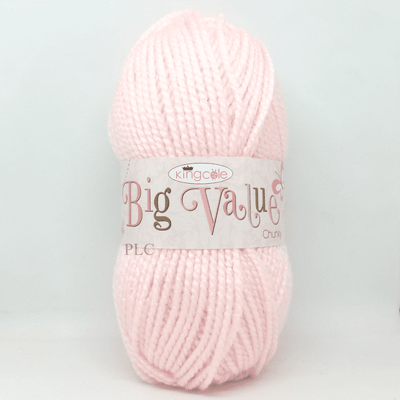 King Cole Big Value Chunky Yarn 827 Pink