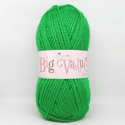 King Cole Big Value Chunky Yarn 833 Green