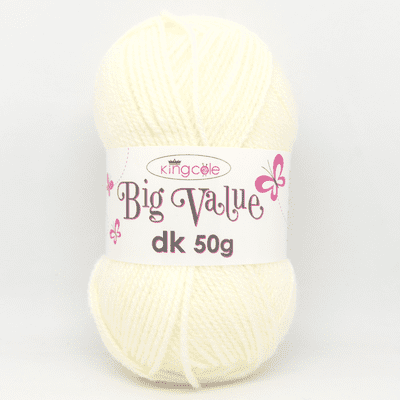 King Cole Big Value dk 50g 4021 Cream