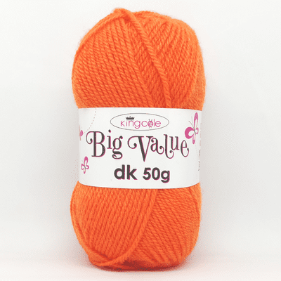 King Cole Big Value dk 50g 4028 Orange