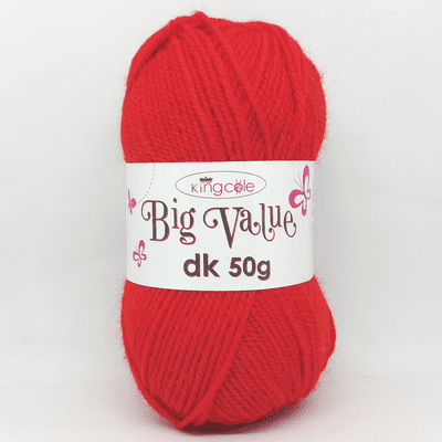 King Cole Big Value dk 50g 4029 Red