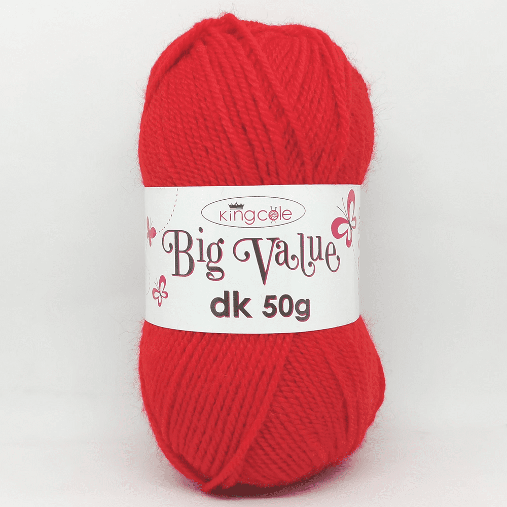 King Cole Big Value dk 50g 4029 Red