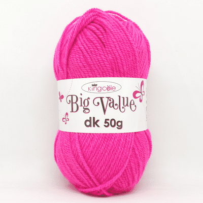 King Cole Big Value dk 50g 4034 Fuchsia