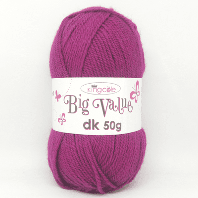 King Cole Big Value dk 50g 4036 Cerise