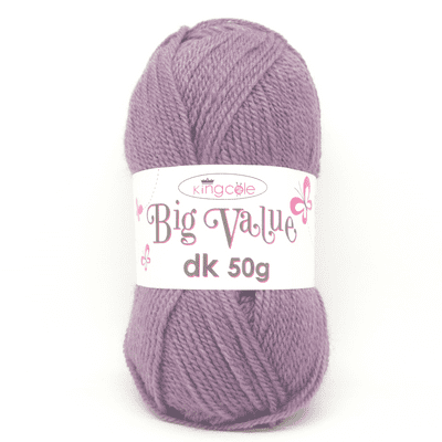 King Cole Big Value dk 50g Yarn 3444 Antique Lavender