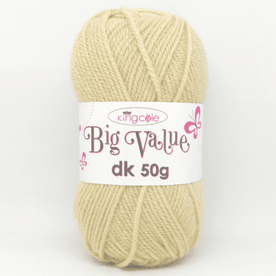King Cole Big Value dk 50g Yarn 4022 Sand