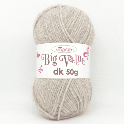 King Cole Big Value dk 50g Yarn 4023 Taupe
