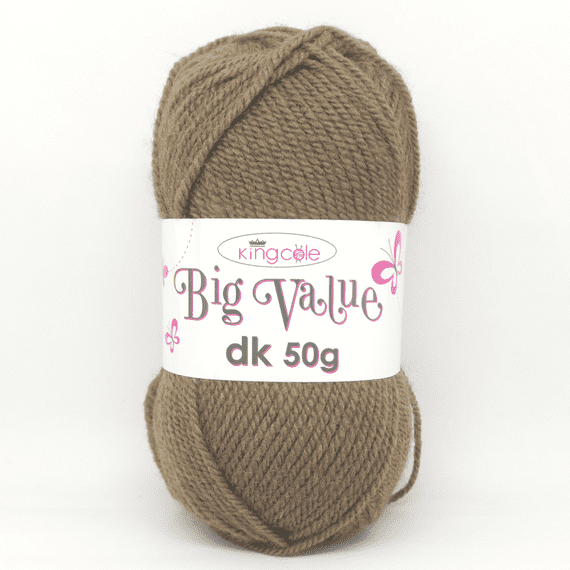 King Cole Big Value dk 50g Yarn 4024 Koala