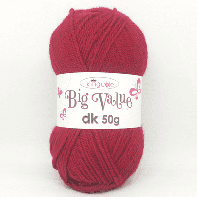 King Cole Big Value dk 50g Yarn 4031 Wine