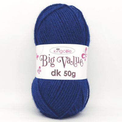 King Cole Big Value dk 50g Yarn 4043 French Navy