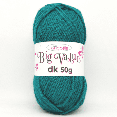 King Cole Big Value dk 50g Yarn 4047 Petrol