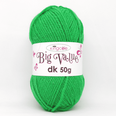 King Cole Big Value dk 50g Yarn 4050 Emerald