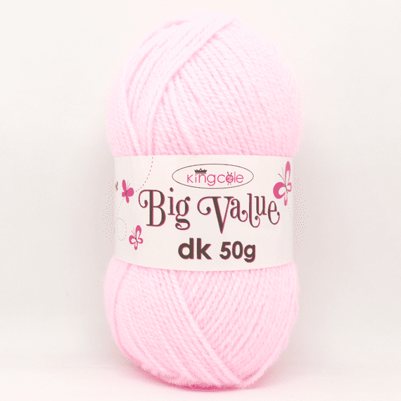 King Cole Big Value dk 50g Yarn 4054 Marshmallow