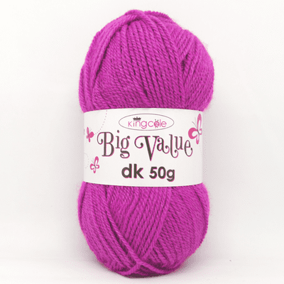 King Cole Big Value dk 50g Yarn 4056 Orchid