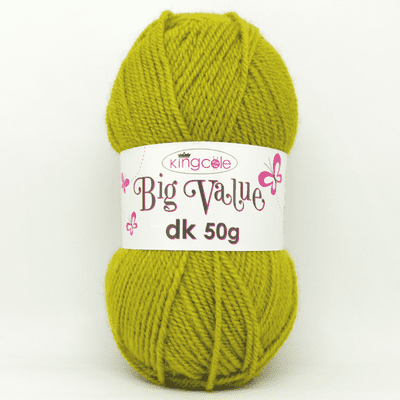 King Cole Big Value dk 50g Yarn 4091 Olive