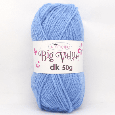 King Cole Big Value dk 50g Yarn 4097 Cornflower