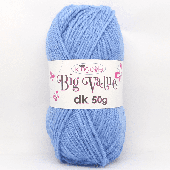 King Cole Big Value dk 50g Yarn 4097 Cornflower