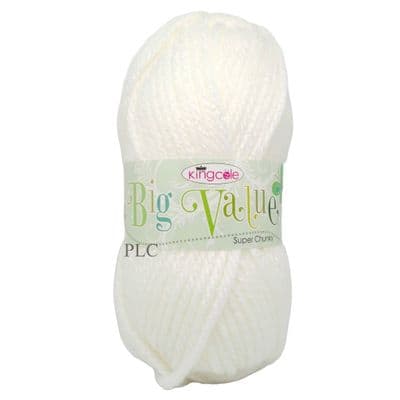 King Cole Big Value Super Chunky 1758 White
