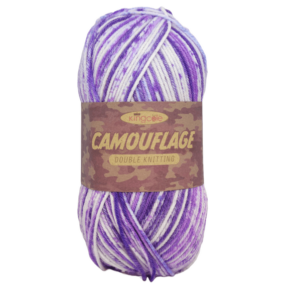 King Cole Camouflage DK Yarn 5362 Purple Mist