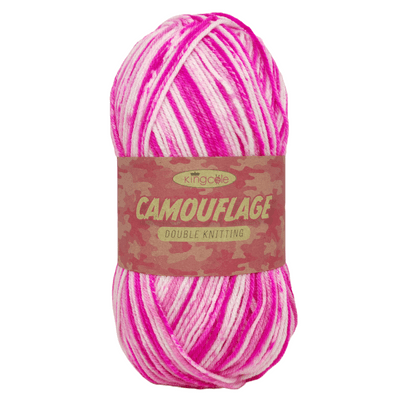 King Cole Camouflage DK Yarn 5364 Hot Pink