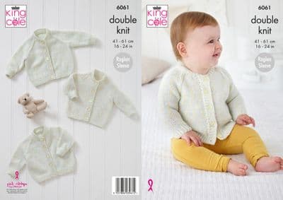 King Cole Cloud Nine DK 6061 Cardigans Knitting Pattern