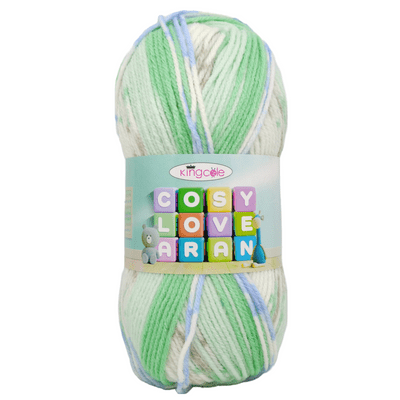 King Cole Cosy Love Aran Baby Yarn 5160 Cosy Green