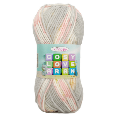 King Cole Cosy Love Aran Baby Yarn 5162 Cosy Grey