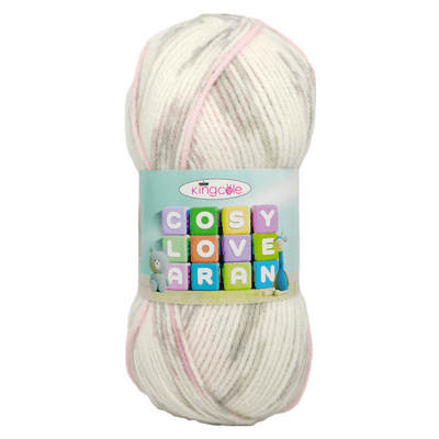 King Cole Cosy Love Aran Baby Yarn 5163 Cosy Pink