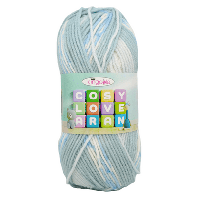 King Cole Cosy Love Aran Baby Yarn 5164 Cosy Blue